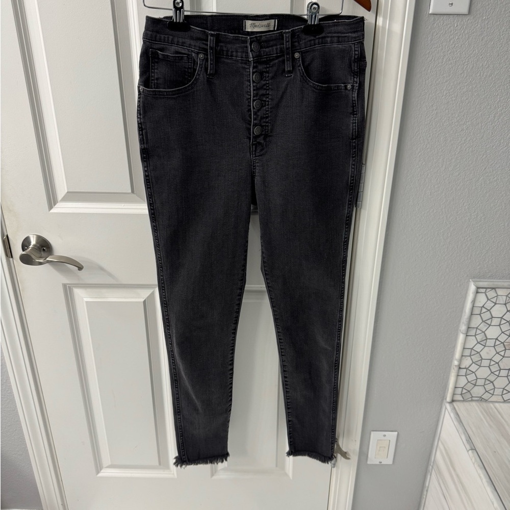 Madewell Dark Gray Skinny Jeans